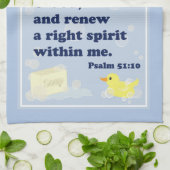 Quietschendes sauberes GummiDuckie Handtuch (Gefaltet)