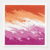 Quiggi-Trippy-Abstrakt-Lesbian-Stolperflagge Serviette (Vorderseite)