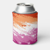 Quiggly Trippy Groovy Abstrakte Lesbian-Stolperfla Dosenkühler (Kanne Rückseite)