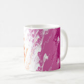 Quiggly Trippy Groovy Abstrakte Lesbian-Stolperfla Kaffeetasse (VorderseiteRechts)