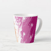 Quiggly Trippy Groovy Abstrakte Lesbian-Stolperfla Milchtasse (Rechte Ecke)