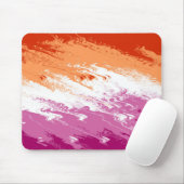 Quiggly Trippy Groovy Abstrakte Lesbian-Stolperfla Mousepad (Mit Mouse)