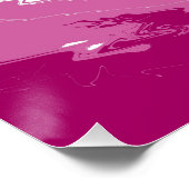 Quiggly Trippy Groovy Abstrakte Lesbian-Stolperfla Poster (Ecke)