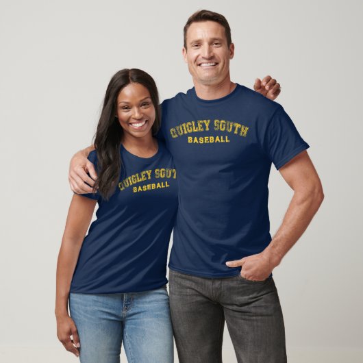 Quigley South Alumni (Distressed BASEBALL) T-Shirt (Unisex)