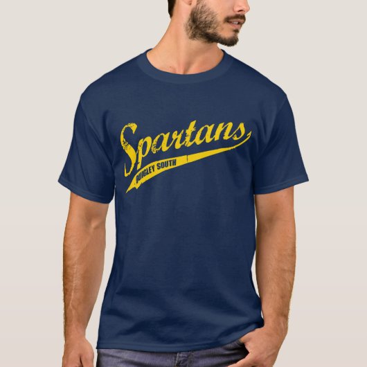 Quigley South Script Spartans T-Shirt KURVSCHRIFT (Vorderseite)
