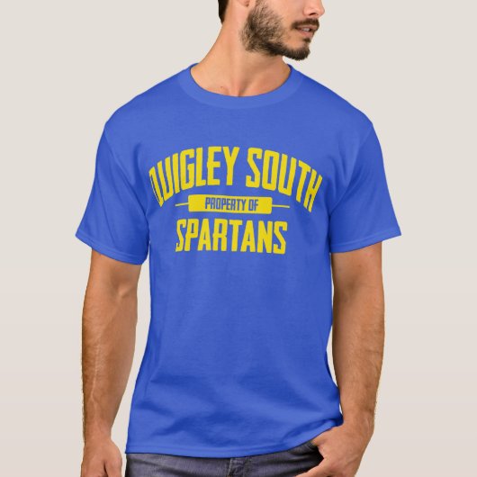 Quigley Süd - (Schule jetzt geschlossen) Spartans T-Shirt (Vorderseite)