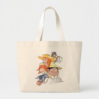Quijote-Charaktere durch @QUIXOTEdotTV Jumbo Stoffbeutel