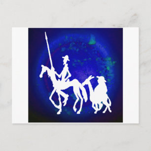 QUIJOTE Y SANCHO PRODUKTE POSTKARTE