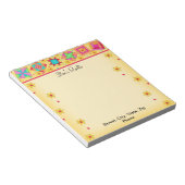 Quilblock Gelbes Notepad Notizblock (angewinkelt)