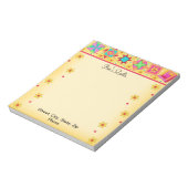 Quilblock Gelbes Notepad Notizblock (Rotiert)