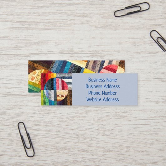 "Quilcles"-Visitenkarte Mini Visitenkarte (Vorderseite/Rückseite Beispiel)