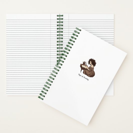 Quill and Curls: Seiten mit einem möglichen Notebo Notizblock (Innen)