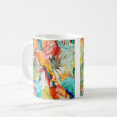 Quill Paper Parrots Kaffeetasse (Vorderseite Links)