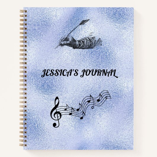 "Quill Pen" altmodisches Hardcover Journal Notizblock (Vorderseite)