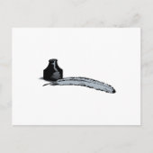 Quill Pen & Ink Postkarte (Vorderseite)
