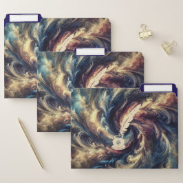 Quill Pen Moderne Abstrakte Kunst Papiermappe