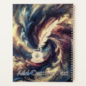 Quill Pen Moderne Abstrakte Kunst Planer (Rückseite)