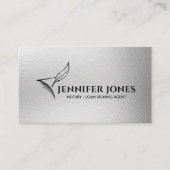 Quill Pen und Paper Notary Visitenkarte (Vorderseite)