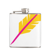 Quill Vinyl Wrapped Flask Flachmann (Vorderseite)