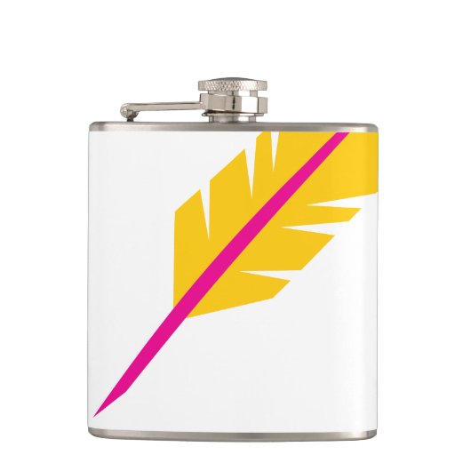 Quill Vinyl Wrapped Flask Flachmann (Vorderseite)