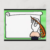 Quill, writing instrument postkarte (Vorderseite)