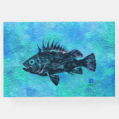 Quillback Rockfish on Blue - Gästebuch (Rückseite)