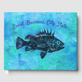 Quillback Rockfish on Blue - Gästebuch (Vorderseite)