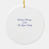 Quilled-Art Golden Angel Winter Keramik Ornament (Hinten)