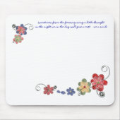 Quilled Blumen-Mausunterlage Mousepad (Vorne)