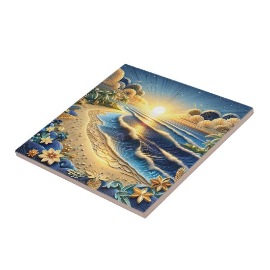 Quilling Effect von Ocean View Tropical Paper Fliese (Seite)