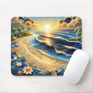 Quilling Effect von Ocean View Tropical Paper Mousepad