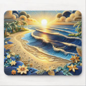 Quilling Effect von Ocean View Tropical Paper Mousepad (Vorne)