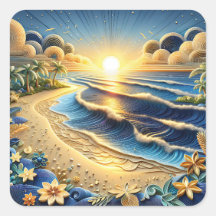 Quilling Effect von Ocean View Tropical Paper