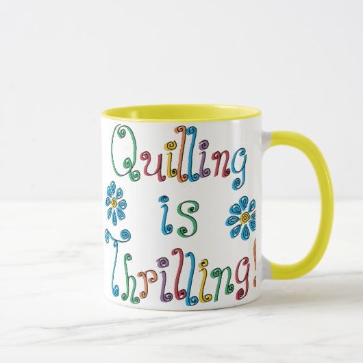 Quilling ist aufregend tasse (Rechts)
