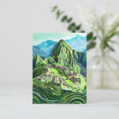 Quilling Machu Picchu archäologische Stätte Postkarte (Stehend Vorderseite)