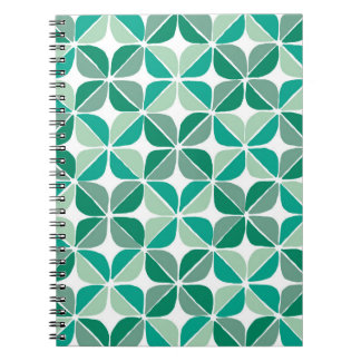 Quilmuster-Notebook in grünen Farbtönen Notizblock