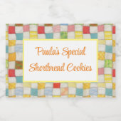 QUILT-2"X3"-Lebensmittelcontainer-Etikett horizont Lebensmitteletikett (Einzelnes Label)