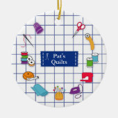 Quilt and Sew Time Ornament (Vorne)