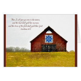 Quilt Barn Ich gebe Regen Parakaleo Note Karte