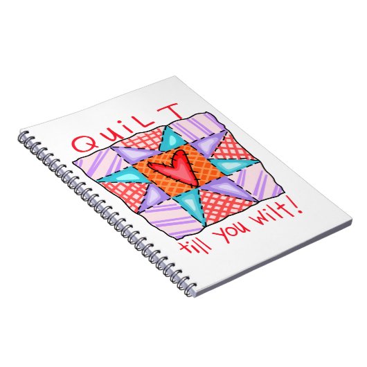 Quilt bis du willst notizblock (Rechte Seite)