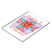 Quilt bis du willst notizblock (Linke Seite)