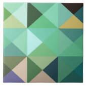 Quilt Block Aqua Blue Trivet Tile Fliese (Vorderseite)