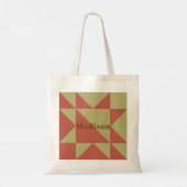 Quilt-Block-Markt-Tasche Einkaufstasche (Rückseite)