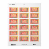 Quilt-Block-Patchwork-Business-Rücksendeadresse Adressaufkleber (Vorne)