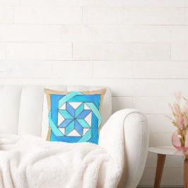 Quilt Block Throw Pillow Kissen