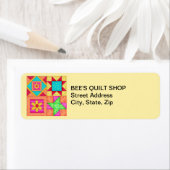 Quilt Blöcke Gelbe Rücksendeadresse (Insitu)