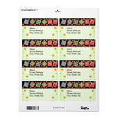 Quilt-Blöcke, schwarze und graue Versandmarke (Vorne)