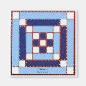 Quilt-Blockmuster "Alabama"-Magnet Magnet (Vorne)