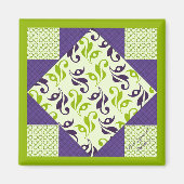 Quilt Blockmuster "Art Square" Magnet (Vorne)