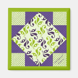 Quilt Blockmuster "Art Square" Magnet